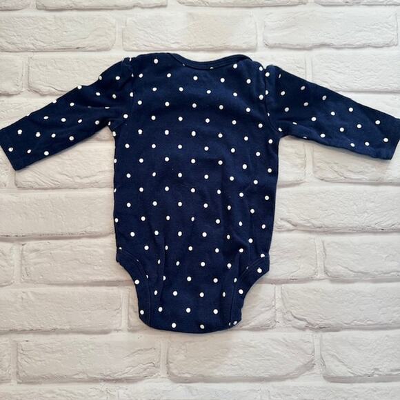 Lot of 4 Baby Girls Clothes 3 Months Pink Blue Brown Jacket One-Pieces Carter's - Picture 8 of 15